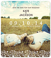 "Save Our Date" Save the Date Magnet